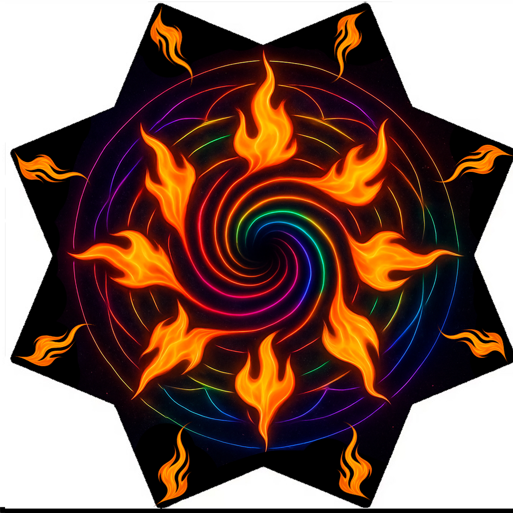 "Pyro" JUMBO UV/LED Star