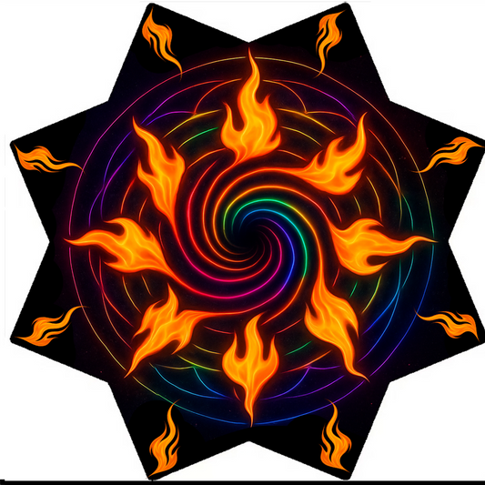 "Pyro" JUMBO UV/LED Star